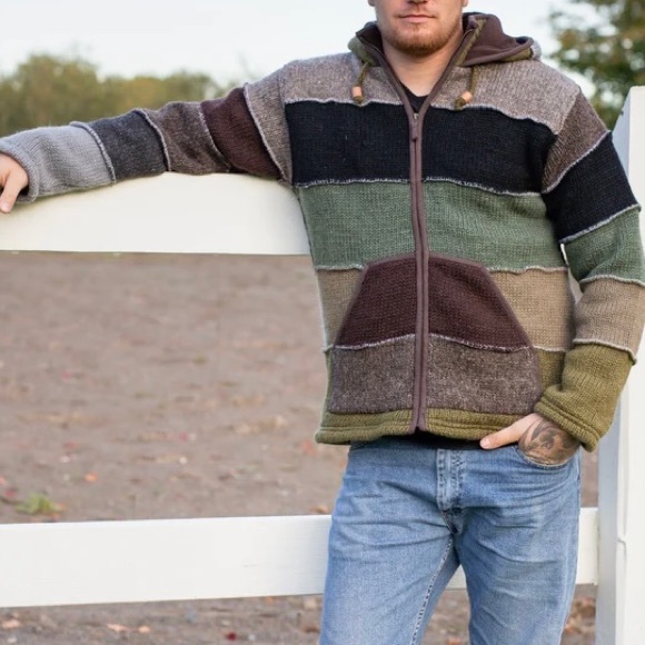 Laundromat Other - SOLD 💕Laundromat/Lost Horizons Patchwork Sweater Jacket